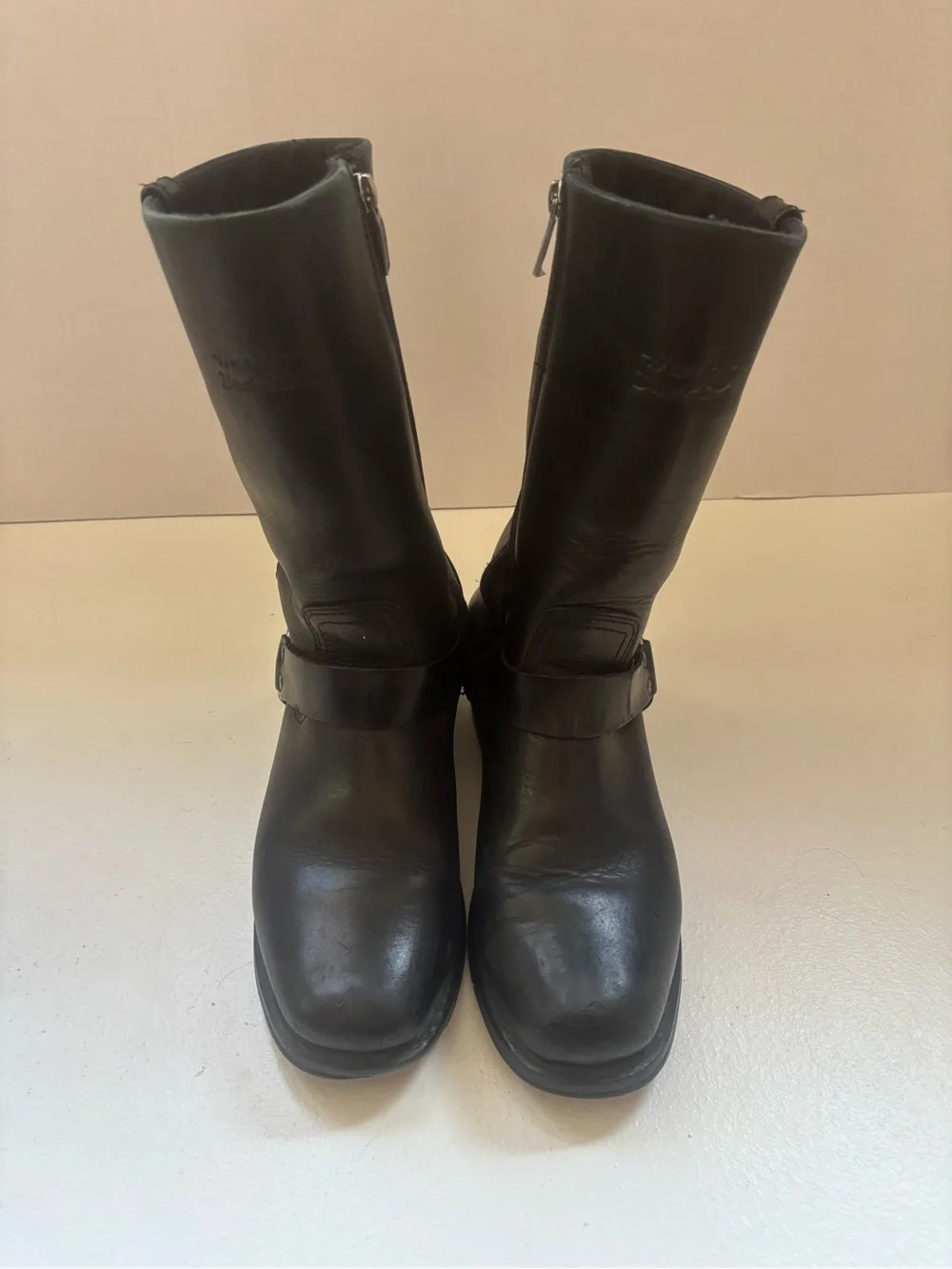 Harley Davidson Hustin 11' Waterproof Harness Motorcycle Boots D95353 Mens 7.5 M